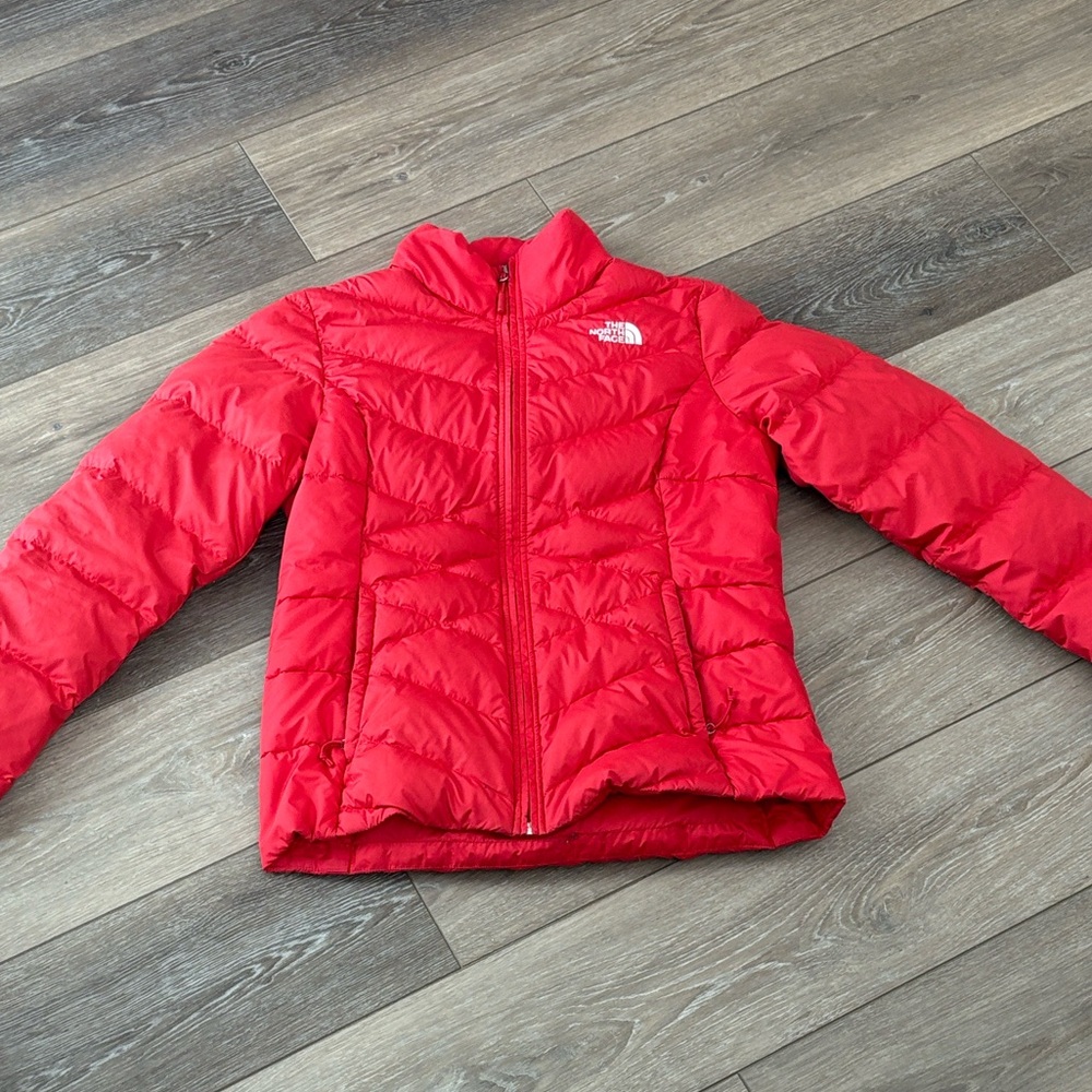 The North Face Vibrant Red Puffer Jacket